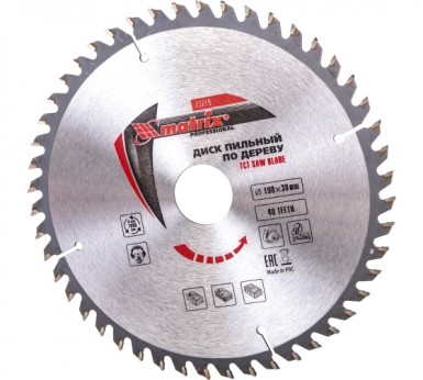 Диск пильный по дереву 190х30мм, 48Т // MATRIX -  магазин крепежа «ТАТМЕТИЗ»