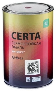 Эмаль термостойкая  ЗЕЛЕНАЯ  Церта, 0,8 кг -  магазин «ТАТМЕТИЗ»