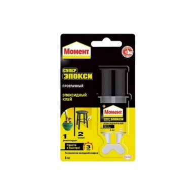 Клей Момент Супер Эпокси прозрачный шприц 6мл -  магазин «ТАТМЕТИЗ»