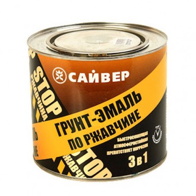 Грунт-эмаль по ржавчине ХВ 3 в 1 Сайвер БЕЛАЯ  20 кг -  магазин крепежа «ТАТМЕТИЗ»