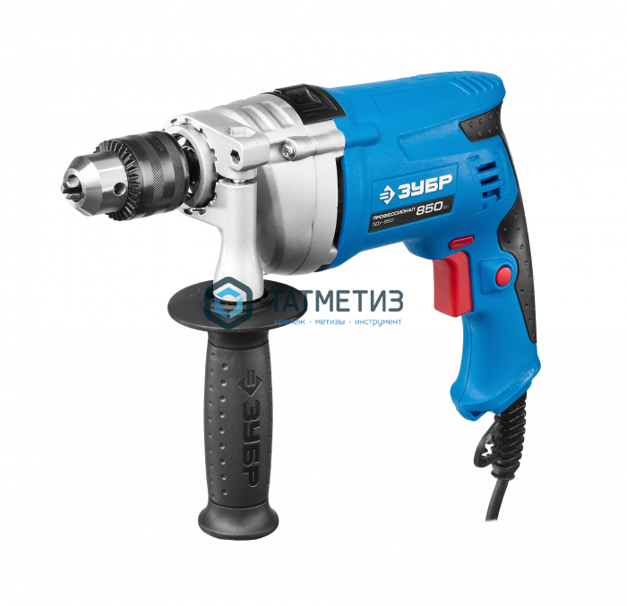Дрель ЗУБР "ПРОФЕССИОНАЛ" 850Вт удар, мет корпус редуктора, патрон 13мм, 0-2800об/мин Дрель ЗУБР "ПРОФЕССИОНАЛ" 850Вт удар, мет корпус редуктора, патрон 13мм, 0-2800об/мин