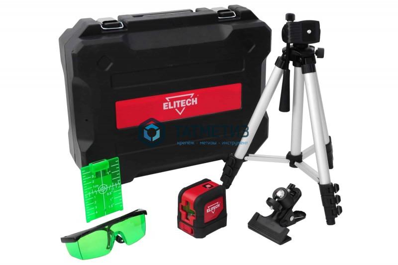 Нивелир лазерный ELITECH ЛН 3К-ЗЕЛ (20м,гор/верт луч,очки,штатив 1,2м,зажим,мишень,кейс,IP54) Нивелир лазерный ELITECH ЛН 3К-ЗЕЛ (20м,гор/верт луч,очки,штатив 1,2м,зажим,мишень,кейс,IP54)