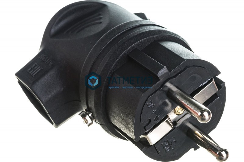Эл.вилка каучук кабельная, боковой ввод, с з ИЭК ОМЕГА IP44 Эл.вилка каучук кабельная, боковой ввод, с з ИЭК ОМЕГА IP44
