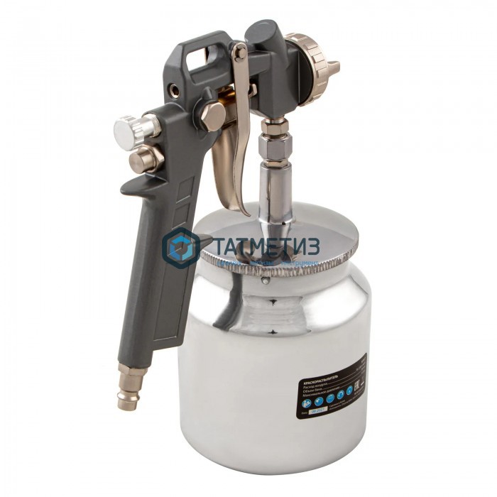 Краскораспылитель пневмат. с нижним бачком V=0,75 л, сопла диаметром 1.2, 1.5 и 1.8 мм// Matrix Краскораспылитель пневмат. с нижним бачком V=0,75 л, сопла диаметром 1.2, 1.5 и 1.8 мм// Matrix