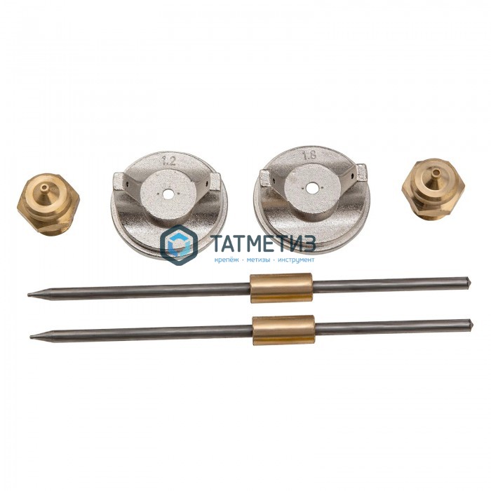 Краскораспылитель пневмат. с нижним бачком V=0,75 л, сопла диаметром 1.2, 1.5 и 1.8 мм// Matrix Краскораспылитель пневмат. с нижним бачком V=0,75 л, сопла диаметром 1.2, 1.5 и 1.8 мм// Matrix