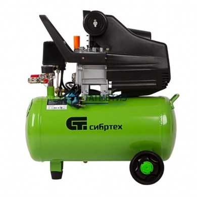 Компрессор воздушный КК-1500/24, 1,5 кВт, 198 л/мин, 24 л, прямой привод, масляный// Сибртех -  магазин крепежа «ТАТМЕТИЗ»