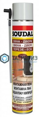 Пена монтажная SOUDAL 300мл /12 | «ТАТМЕТИЗ» Пена монтажная SOUDAL 300мл /12 - магазин крепежа «ТАТМЕТИЗ»