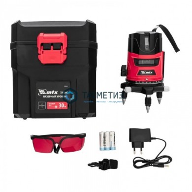 Уровень лазерный CRX-30R, 30 м, красный луч, батарейки, резьба 5/8"// MTX -  магазин крепежа «ТАТМЕТИЗ»