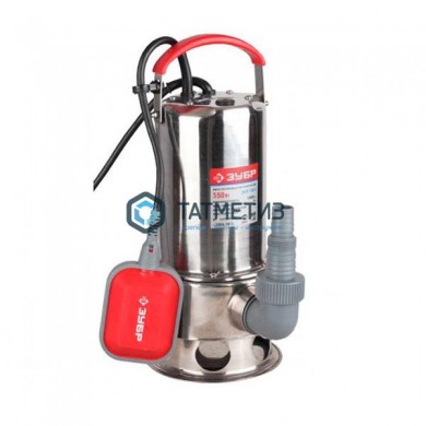 Насос погружной для грязной воды, корпус из нержавеющей стали, ЗУБР | «ТАТМЕТИЗ» Насос погружной для грязной воды, корпус из нержавеющей стали, ЗУБР - магазин крепежа «ТАТМЕТИЗ»