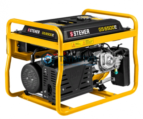 Бензиновый генератор с электростартером, 5500 Вт, STEHER | «ТАТМЕТИЗ» Бензиновый генератор с электростартером, 5500 Вт, STEHER - магазин крепежа «ТАТМЕТИЗ»