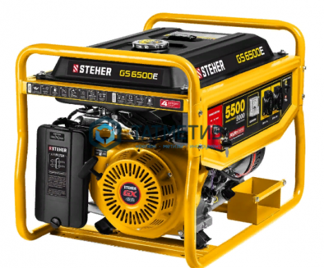 Бензиновый генератор с электростартером, 5500 Вт, STEHER | «ТАТМЕТИЗ» Бензиновый генератор с электростартером, 5500 Вт, STEHER - магазин крепежа «ТАТМЕТИЗ»