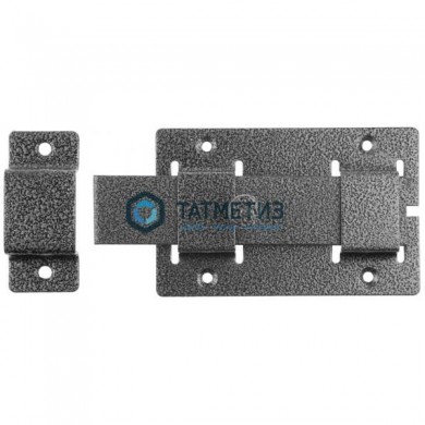 Задвижка накладная"ЗД-02"для дверей усил.,пор. покрытие, серебро, плоский засов 30х135х7мм, 75х115мм | «ТАТМЕТИЗ» Задвижка накладная"ЗД-02"для дверей усил.,пор. покрытие, серебро, плоский засов 30х135х7мм, 75х115мм - магазин крепежа «ТАТМЕТИЗ»