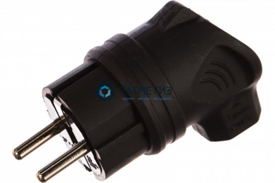 Эл.вилка каучук кабельная, боковой ввод, с з ИЭК ОМЕГА IP44 | «ТАТМЕТИЗ» Эл.вилка каучук кабельная, боковой ввод, с з ИЭК ОМЕГА IP44 - магазин крепежа «ТАТМЕТИЗ»