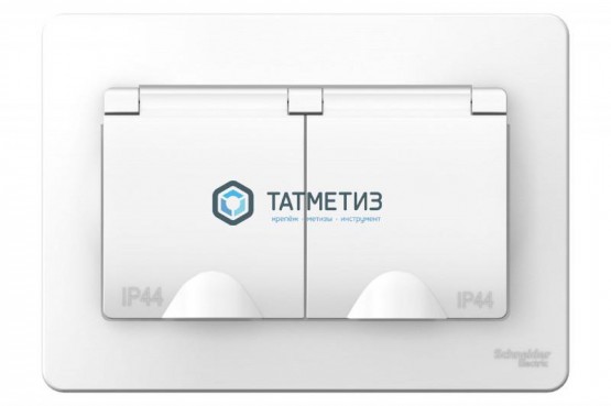 Розетка 2-м СП BLANCA 16А 250В с заземл. бел., без шторок | «ТАТМЕТИЗ» Розетка 2-м СП BLANCA 16А 250В с заземл. бел., без шторок - магазин крепежа «ТАТМЕТИЗ»