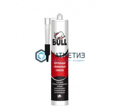 Герметик силиконовый Bull нейтральный БЕЛЫЙ 280 мл | «ТАТМЕТИЗ» Герметик силиконовый Bull нейтральный БЕЛЫЙ 280 мл - магазин крепежа «ТАТМЕТИЗ»