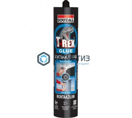 Клей монтажный T-REX "Прозрачный" blue 310 мл 12 | «ТАТМЕТИЗ» Клей монтажный T-REX "Прозрачный" blue 310 мл 12 - магазин крепежа «ТАТМЕТИЗ»