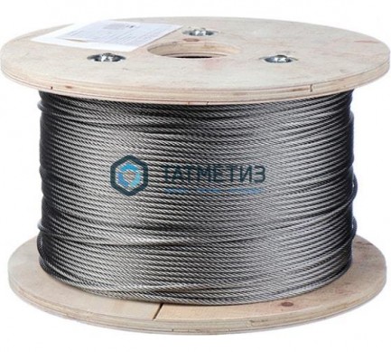 Трос ср.мягкости ART 8379 7х7 А2 нержавейка 2мм (100 м/бух) | «ТАТМЕТИЗ» Трос ср.мягкости ART 8379 7х7 А2 нержавейка 2мм (100 м/бух) - магазин крепежа «ТАТМЕТИЗ»