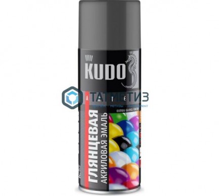Краска аэроз. KUDO 520 мл. №1016  ТЕМНО-СЕРАЯ  RAL 7012 -  магазин крепежа «ТАТМЕТИЗ»