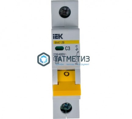 Выключатель авт. мод. 1п 3А IEK | «ТАТМЕТИЗ» Выключатель авт. мод. 1п 3А IEK - магазин крепежа «ТАТМЕТИЗ»