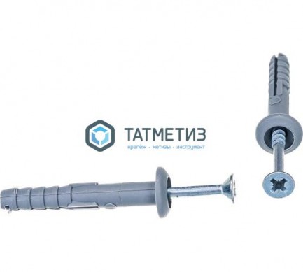 Дюбель-гвоздь  6х40 потай (200 шт/уп) ТК -  магазин крепежа «ТАТМЕТИЗ»