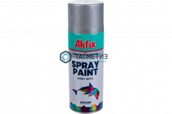 Краска аэроз. АЛЮМИНЕВАЯ RAL9006 400Ml Gw.300Gr (6 Akfix | «ТАТМЕТИЗ» Краска аэроз. АЛЮМИНЕВАЯ RAL9006 400Ml Gw.300Gr (6 Akfix - магазин крепежа «ТАТМЕТИЗ»