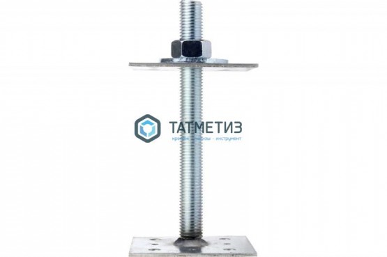 Анкер регулировочный по высоте ARH (80 х 80 мм)-М24, H-200мм -  магазин крепежа «ТАТМЕТИЗ»