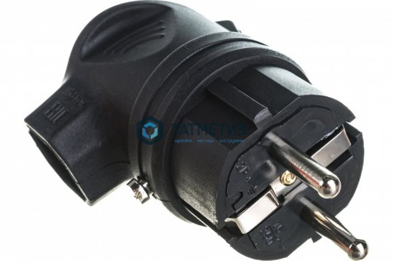 Эл.вилка каучук кабельная, боковой ввод, с з ИЭК ОМЕГА IP44 | «ТАТМЕТИЗ» Эл.вилка каучук кабельная, боковой ввод, с з ИЭК ОМЕГА IP44 - магазин крепежа «ТАТМЕТИЗ»