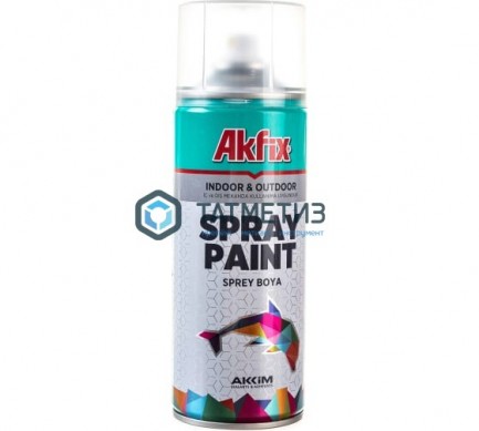 Краска аэроз. КРАСНАЯ  глянц. RAL3020 400Ml Gw.300Gr (6) Akfix -  магазин крепежа «ТАТМЕТИЗ»
