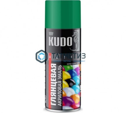 Краска аэроз. KUDO 520 мл. №1006  СВЕТЛО-ЗЕЛЕНАЯ  RAL 6024 -  магазин крепежа «ТАТМЕТИЗ»