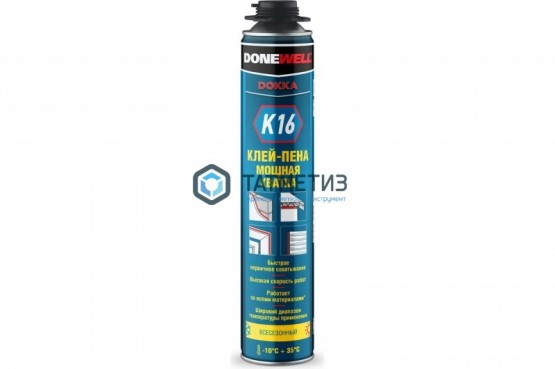 Клей-пена DONEWELL унив. всесезонная "Мощная хватка" 1000мл -  магазин крепежа «ТАТМЕТИЗ»