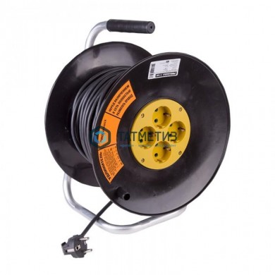 Удлинитель силовой на катушке 4 гнезда с/з 50 м 3х1,5мм², OPTIMA PROCONNECT | «ТАТМЕТИЗ» Удлинитель силовой на катушке 4 гнезда с/з 50 м 3х1,5мм², OPTIMA PROCONNECT - магазин крепежа «ТАТМЕТИЗ»