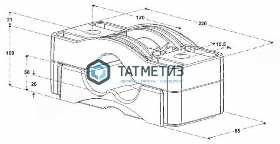 Хомуты для крепления «треугольником» Dutchclamp Triple 51-69 -  магазин крепежа «ТАТМЕТИЗ»
