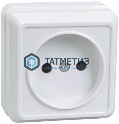 Розетка 1-м ОП Октава 10А IP20 без заземл. бел. ИЭК ERO10-K01-10-DC -  магазин крепежа «ТАТМЕТИЗ»